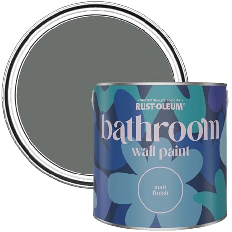 Rust-Oleum Water-Resistant Bathroom Wall & Ceiling Paint in Matt Finish - Ouseburn 2.5 litres
