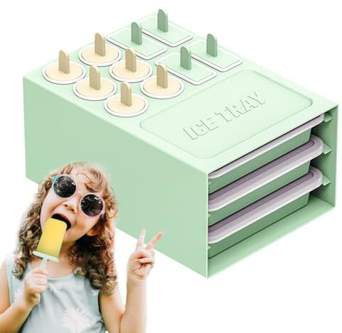 Ice Maker Tray - Ice Trays Mold Kit - Reusable 2 in 1 Cube Container Maker Easy Release for Cocktail Bourbon Iced Coffee Drinks