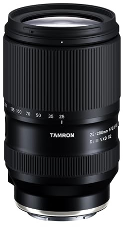 Tamron 25-200mm F/2.8-5.6 Di III VXD G2 for Sony E-Mount Full Frame and APS-C Mirrorless Cameras