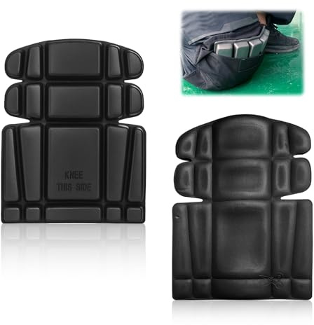 BOUFEIDA Knieschoner Arbeiten, 2 Stück Kniepolster Arbeitshose, EVA Material Knieschoner Arbeitshose, Knieschoner Arbeitshosen Männer Frauen Effektiver Knieschutz, für Overalls