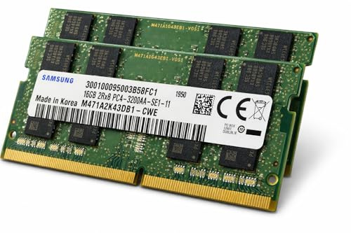 Abato Memoria RAM SO-DIMM PC4-25600 de 260 pines, DDR4, 3200 MHz, 32 GB (2 x 16 GB)