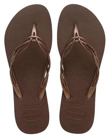 Havaianas - Aloha, Infradito Da Uomo Comode, Resistenti Ed Estive, Suola Stampata A Foglie, Suola Antiscivolo