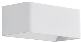 Arcchio LED Wandleuchte, Wandlampe Innen Karam (Modern) in Weiß aus Aluminium (1 flammig) - Wandstrahler Wandbeleuchtung Schlafzimmer/Wohnzimmer Wohnzimmerleuchte