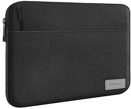 MoKo 7-8 Zoll Tablet Sleeve Tasche, Tragetasche passend für 8.3 Zoll iPad mini A17 Pro 2024, iPad mini 6/5/4/3/2/1, Samsung Galaxy Tab S2 8.0, Tab A 8.0, Schwarz & Grau