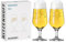 RITZENHOFF 3471001 Bicchiere da birra 300 ml - set di 2 - serie Brauchzeit, motivo n. 1 - luppolo, multicolore - Made in Germany