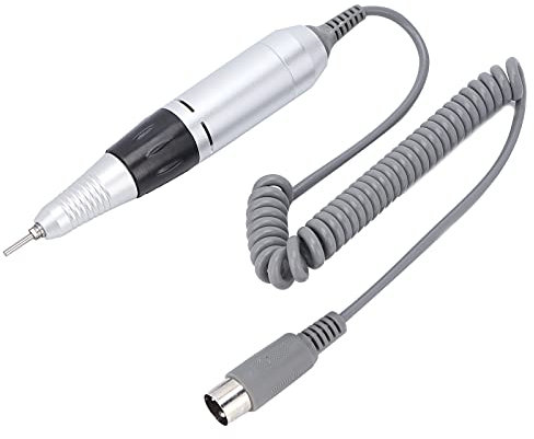 Mango de Taladro de Uñas Eléctrico, Cortador de Uñas de 35000 RPM, Pieza de Mano, Fresadora, Pluma de Taladro para Máquina Pulidora, Juego de Taladro de Uñas, Pluma de Manicura Eléctrica(Negro)