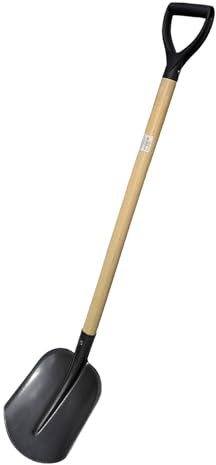 Gartenschaufel Emsländer Holländer Frankfurter Holsteiner BAU Schaufel Sandschaufel Rund Flach Spitz Schaufel Schüppe Schippe (Holländer Schaufel pulverbeschichtet mit Stiel und D-Griff)