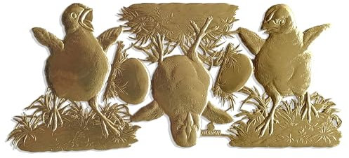 Kunze 06853901 Dresdner Pappe, Papier, Gold, 20,3 x 9 cm