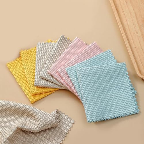 Paño De Limpieza para Gofres, Estropajo Mágico, Cocina, Especial, Fuerte, Absorbente De Agua, Antiadherente, Aceite, Lavavajillas, 20 Piezas