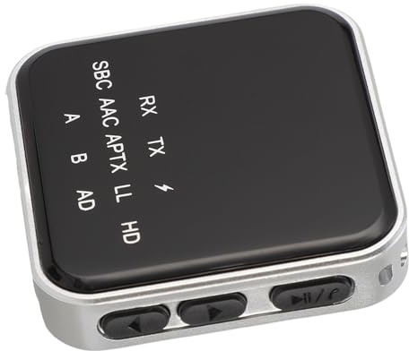 Annadue Bluetooth 5.2 Soundadapter, Multifunktional Wireless Aux Audio Adapter mit 250 MAH Li für Stereoanlagen für Home Music Stereoanlage