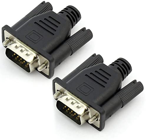 Xnuiasqe 2X VGA Virtual Display Adaptateur Dummy Plug EDID Headless Fantôme Émulateur Plaque De Verrouillage