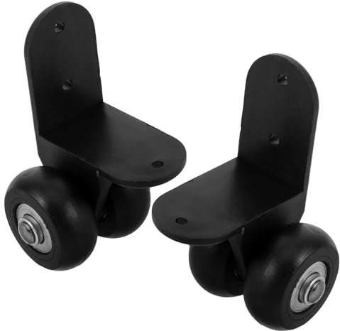 Roleader Ruote per Carrelli Audio 1 Coppia Ruote Direzionali di Ricambio per Trolley per Carichi Pesanti Installazione Rapida per Spettacoli