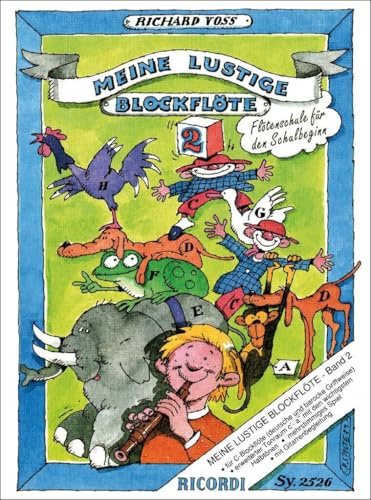 Meine lustige Blockflöte - Bd. 2, Sopranblockflöte deutsch+barock.