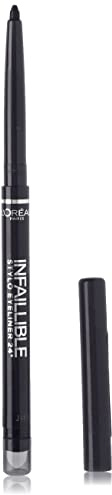 L'Oréal Paris Wasserfester Eyeliner mit integriertem Schwamm, 16h Halt, Infaillible Eyeliner, Nr. 301 Night Day Black, 0,3 g