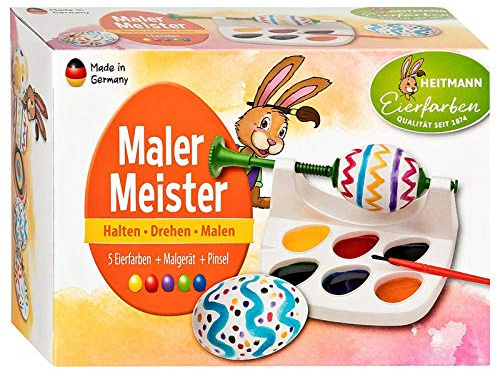 Ostereierfarbe + Stativ + Pinsel Mal mit mir (auch für Linkshänder)