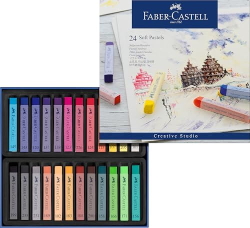 Sg Educación f128324 Faber tiza Pastel, suave (Pack de 24)
