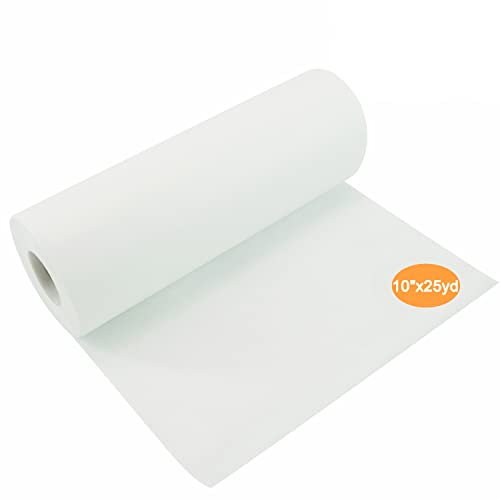 New brothread Tear Away (Reißvlies) Maschinen Stickvlies 10x25Yd (25cmx23M) Rolle - Mittleres Gewicht 50gm (1.8oz) - Schneiden Sie in verschiedenen Größen - für Maschinensticken und Handnähen