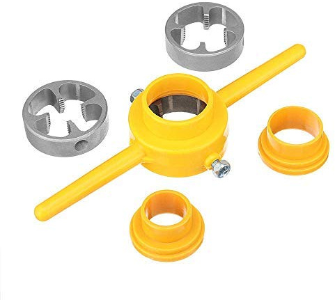 SGerste NPT Schneideisen-Set, PVC, Gewindeschneider, Set 1/2 Zoll, 3/4 Zoll, 2,5 cm, Legierung, Tarraja Tubo
