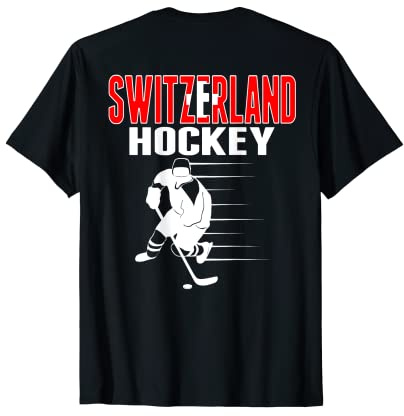Schweiz Eishockey Liebhaber Trikot Schweizer Hockey Team Fans T-Shirt