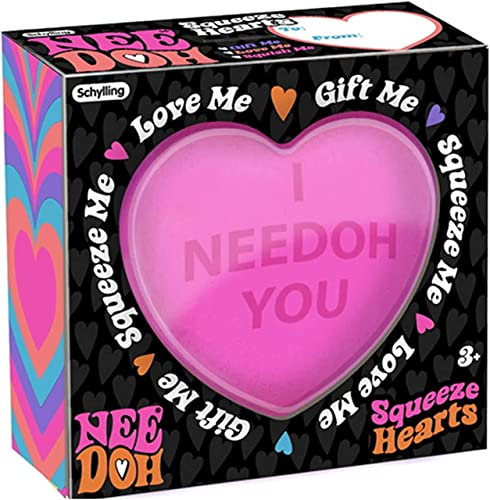 Schylling NeeDoh Quetschherz – sensorisches Fidget-Spielzeug Alter 3 bis Erwachsene (1 Stück)