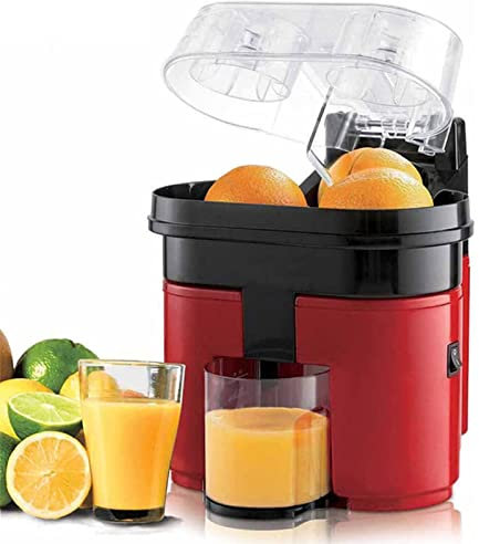 MYDLO Exprimidor Eléctrico Doble De Cítricos, Exprimidor Profesional De Naranja Y Limón, Extractor De Jugo Cortado Y Exprimido con Válvula Antigoteo, Rápido Y Eficiente