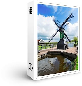 raxxa Premium-Puzzle | Niederländische Windmühlen | 1000 Teile