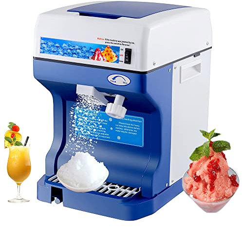 Tritaghiaccio Elettrico, Macchina Per Cono Di Neve,120 Kg/H, Macchina Per Frullati Di Fiocchi Di Neve Per Bar E Negozi Commerciali Di Tè Al Latte, 320 Giri/Min, Capacità Della Tramoggia Di 2 L