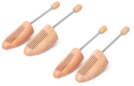 Kaps Schuhspanner aus Holz, Doppelpack Schuhformer aus Nachhaltigem Buchenholz, Geeignet Für Leder & Veloursleder, Erhält die Form, Absorbiert Feuchtigkeit, Verlängert die Lebensdauer (M44 - M45)