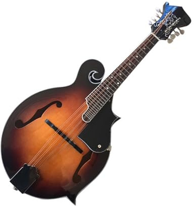 Beginner Mandolin instrument Cutaway F-shaped 8-string Guitar Mandolin Eight-string Tibetan Musical Instrument F-shaped Gold