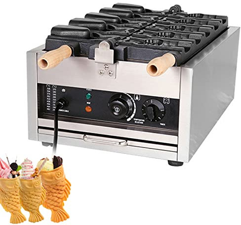 Waffle Maker Iron, Commercial Bubble Waffle Maker, Electric Grill, Commercial Jam or Ice Cream Waffle Maker Adjustable Temperature 50-300 Degrees Celsius With Timer