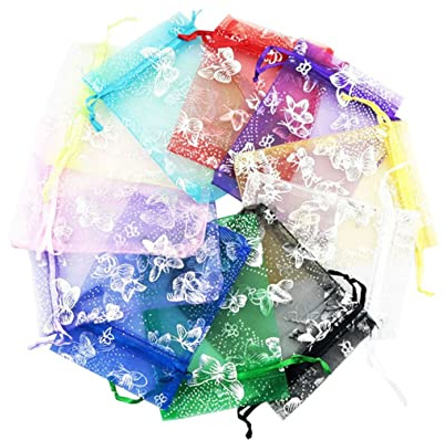 Healifty 100stücke Schmuckbeutel Mit Kordelzug Bonbontüten Aus Hochwertigem Material Geschenktüten Für Süßigkeiten Kekse Und Kleine Geschenke Praktische Bonbonbeutel Für Dekoration Und Trag