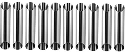 Cabilock Moules À En Acier Inoxydable Lot De 20 Pièces De Forme Cylindrique Parfaits Pour La Fabrication De Croissants De Cannoli Et De Pâtisseries