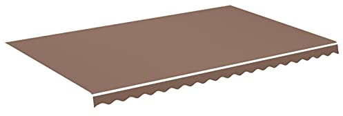 Tessuto di Ricambio per Tenda da Sole, resistente ai raggi UV e agli agenti atmosferici, 480 x 295 cm, in poliestere con rivestimento PU, impermeabile e idrorepellente, for patio, terrazza e giardino