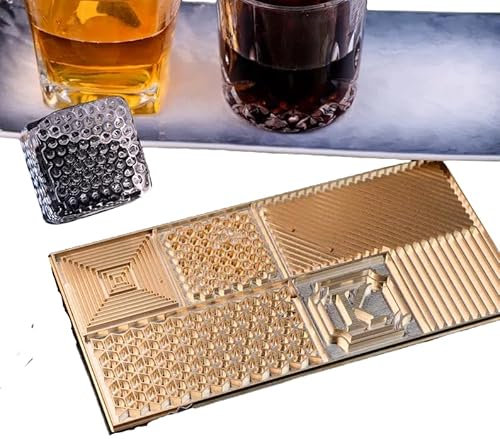 Sello de cubo de hielo, bandeja de hielo de cobre, sello de galletas de boda, sello de logotipo de negocios, diseño personalizado, molde de hielo para whisky