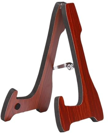 harayaa Tragbarer Gitarrenständer für E Gitarren Und Bässe, A Frame Design, Rotbraun