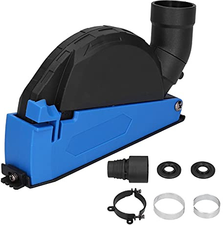 Carter Aspiration Meuleuse 125 230 mm, Capot Beton 125 mm, Accessoires Polissage - Compatible Disque Poncage, Écrou Rainureuse, Surfaceuse, Meule Diamant