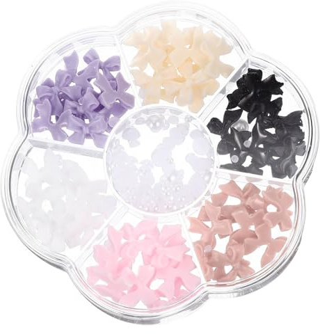 Cabilock Accesorios para Uñas Lazo de Perlas y Gemas de Agua Decoraciones de Manicura DIY para Adornos de Uñas