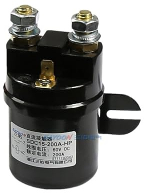Interruptor de motor, contactor de CC SDC15-200A-P montacargas unidad de potencia hidráulica relé de arranque 12 V 24 V (CC 24 V)