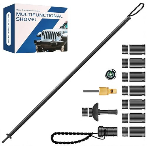 Goutime Bâtons de randonnée en Aluminium réglables jusqu'à 123 cm | amortissement anti‑choc, pour randonnée, camping et alpinisme, livrés avec sac de transport