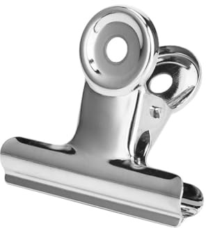 GALPADA Lot de 30 Pinces de Rangement Métalliques Argentées 38 Mm, Clips de Fermeture Étanches pour Sachets Alimentaires et Bureau, Accessoires Pratiques pour Organisation la Maison