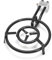 De Buyer - Bruciatore a Gas per Padelle, 115-130 cm, con Treppiede di Supporto, Diametro 40 cm