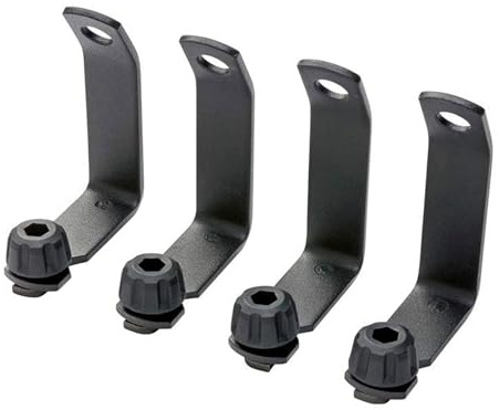 Yakima LoadStop Steel T-Slot Truck Crossbar Accessory with Built in Tie-Down Points Handles up to 250 Pounds, Black (Set of 4)