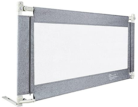 HENGMEI Bettgitter Bettschutzgitter Kinderbettgitter 150cm Babybettgitter Rausfallschutz höhenverstellbar für Babys und Kinder