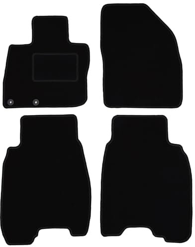 Wielganizator Automatte – Passend für Honda Civic VIII Schrägheck 2006-2012 – Velours – Autozubehör - Auto Fußmatten – Fußmatte Auto – 4-teilig - schwarz
