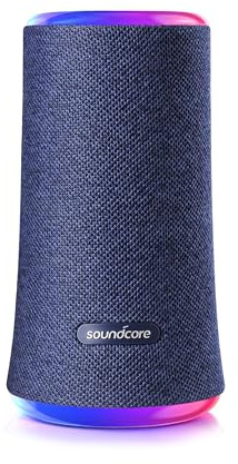 Anker Soundcore Flare 2 Bluetooth Lautsprecher mit IPX7 Wasserdichtem Schutz und 360° Sound für Party im Garten und Strand, 20W Wireless Lautsprecher mit PartyCast, Equalizer Einstellung und 12
