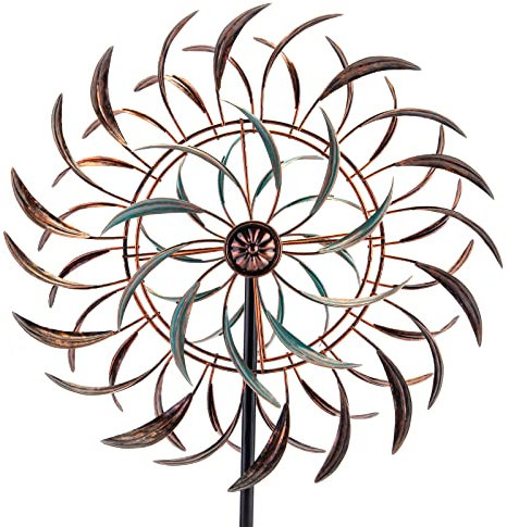 Stargarden Wind Spinners Outdoor Metal Large 360 Degrees Kinetic Wind Sculptures& Spinners Yard Art Outdoor Garden Decor