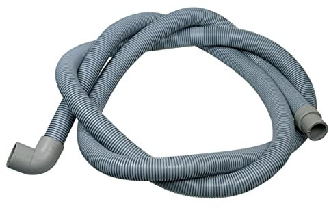 easyPART Kompatibel/Ersatz für EUROPART 10006486 Ablaufschlauch Abpumpschlauch Waschmaschine Spülmaschine 30/24mm Durchmesser Alternativ Endstücke gerade/gewinkelt 2,5m für Gewerbegeräte