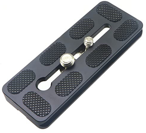 HITHUT 100mm Universal Quick Release QR Plate with 1/4 and 3/8 Mounting Screw for Tripod Mount Ball Head DSLR Camera Arca Swiss CompatibleQQ