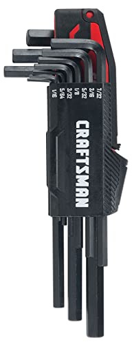Craftsman 10-Piece SAE Hex Key Set, Black, Steel