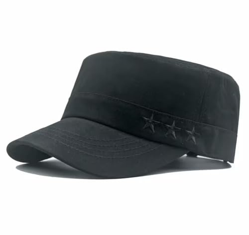 Army Cap Herren Vintage Style Military Flat Cap Baumwolle Baseball Kappe